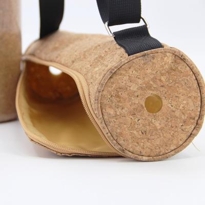 China Shoulder Bag Sustainable Custom Natural Cork Yoga Rollers Bag For Environmentally Friendly Fitness for sale