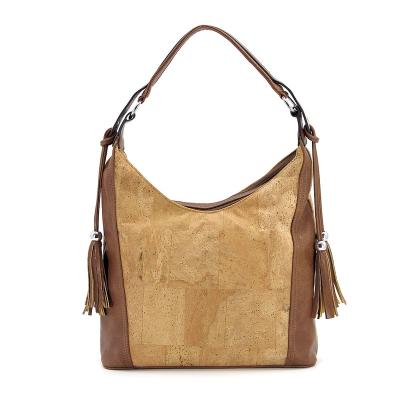 China 100% Natural Handbags Eco-Friendly Natural Cork Handbag from Portugal Cork Bag Ladies Leather Cork for sale