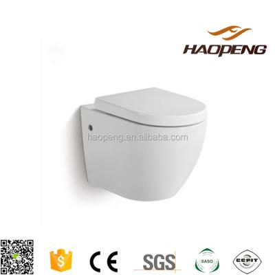 China Popular Double-Flow Round Wall Hung Color Ware Ceramic Sanitary Toilet for sale