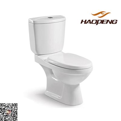 China Double-Flow Quality Commode Ceramic Colored Two Piece Toilet for sale