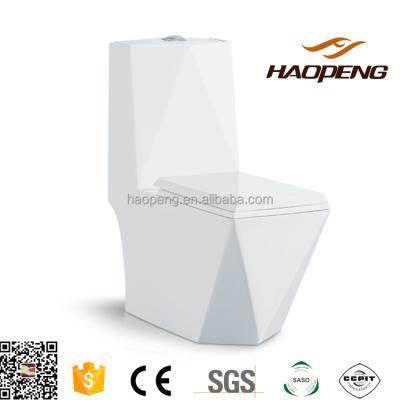 China Double-flush Ceramic Bathroom Washdown WC P Trap Toilet for sale