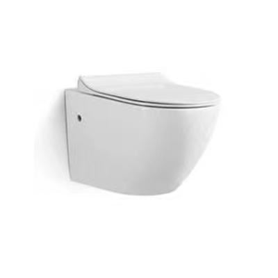 China Wall Mounted Cistern Rimless Toilet Concealed Ceramic WC Bowl for sale