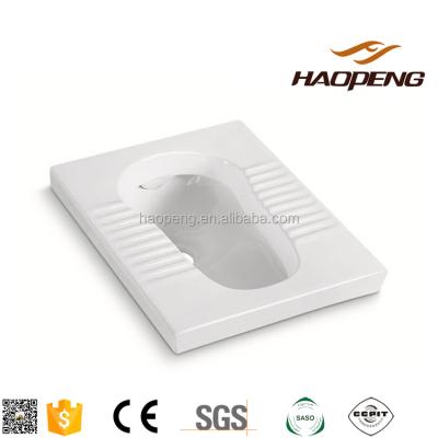 China With Fender Bathroom Sanitary Ware Squat Toilet With Flush / Ceramic Toilet / Squat Squat Pan for sale