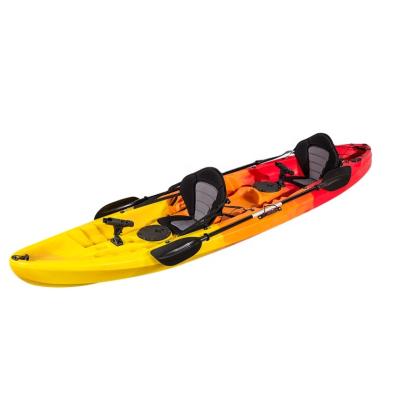 China Family Recreational Kayak No Inflatable (Max) Roto Molded Plastic Kayak And 3 Paddlers for sale