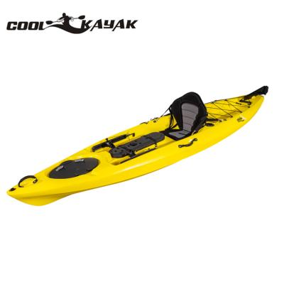 China Fishing Kayak Traveling Kayak 12ft Kayak Plastic Fishing Boat With Cool Kayak Rudder for sale