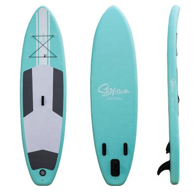 China 10 ft Unisex SUP Board Single Layer Lake Surfing Inflatable SUP Stand Up Paddle Board for sale