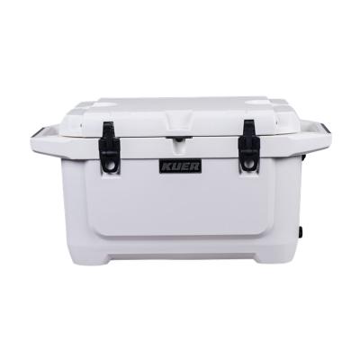 China KUER-D 45qt waterproof food cooler set box rotomolded transport ice cooler box biological chest for sale