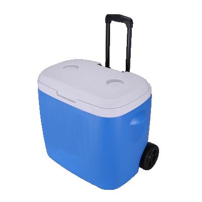 China PE injection molding plastic cooler box waterproof for camping for sale