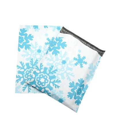 China Logistics Packaging No Smell Fashion LDPE Design Snowflake Envelope Postage Tote Bag High Quality Manufacturing Co-ex Clutch Poly for sale