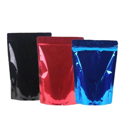 China ISO9001 QS Moisture Proof Pass Colored Aluminum Foil Stand Up Pouch Plastic Bag Cosmetics Zipper Packaging Bag for sale