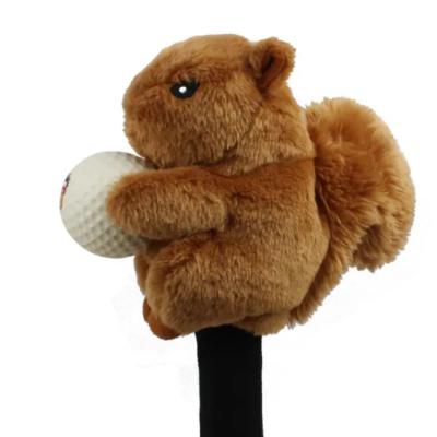 China OEM&ODM TOYS Factory Custom Factory Price Recycled Cloth Cartoon Squirrel Golf Club Head Cover Golf Accessories for sale