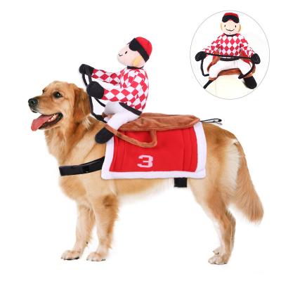 China TOYS Hot-selling cospaly riding pet supplies apparel riding knight dog clothes for sale