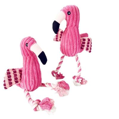 China 2023 New Best Selling Plush Flamingo Strong Chew Toys For Pet Toy for sale