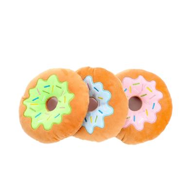 China 2023 Best Selling Squeaky Plush Donut Pet Toy Pet Toys For Gift for sale