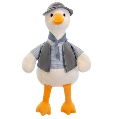 China Hot Selling Kawaii Soft Plush Ducks Toys Stuffed Duck Plush Doll Toy With Clothes for sale