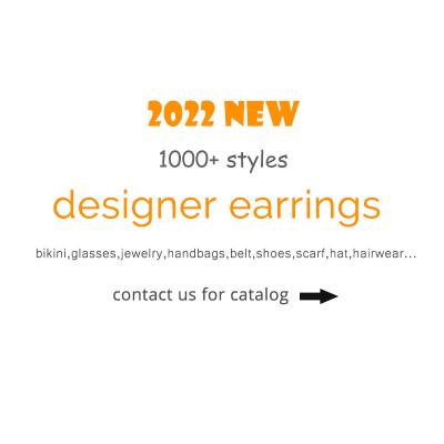 China Wholesale New Design Antifading Fashion Jewelry Luxury Fashion Designer Wholesale High Quality Women's Earrings for sale