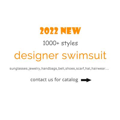 China Plus size 2022 luxury women's sexy ladies the latest summer brand logo design plus size designer swimwear famous brand for sale