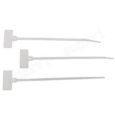 China Cable tie 2.5*100mm plastic white tie MCV-110 MCV-110 marker Chinese factory price best manufactural nylon material for sale