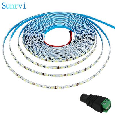 China Outdoor and Home LED Strip Light 12V 4mm 6000K16.4ft/5M 600 Flexible LED Strip Light 2835 for Bedroom Sideboard Lighting Decoration for sale