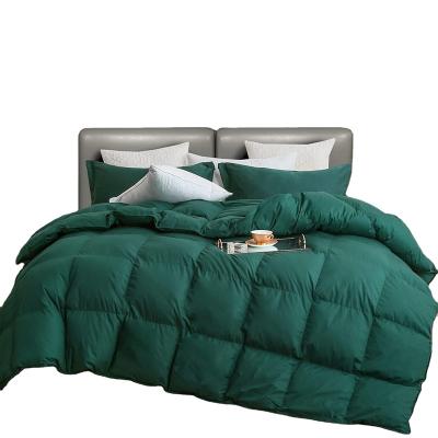 China Light Weight Puffy Down Duvet King Size - Thin 100% Cotton Quilted All-Season Goose Feather Duvet Insert for sale