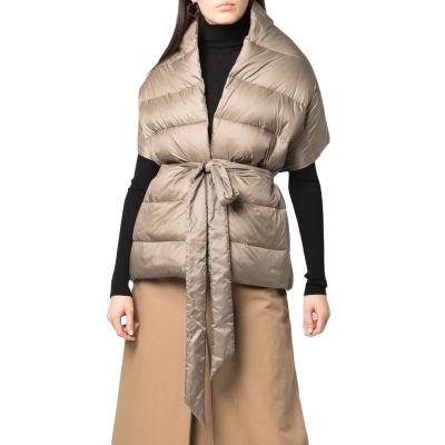 China Newest Fashion Scarf Newest Fashion Tippet Shawl Goose Down Shawl Small Down Wearable Cover Up Women Shawl Scarf for sale