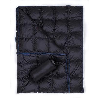 China Portable Office Nap Down Blanket Shawl Warm Duck Down Filling Wearable Portable Down Comforter Covering for sale