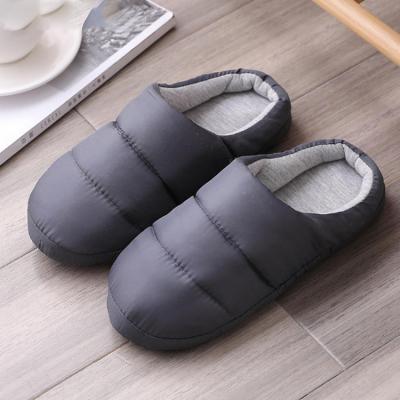 China Thermal Warm Women Closed Back Memory Foam Waterproof Ankle Boots Winter Stocking Slipper Indoor Camper for sale