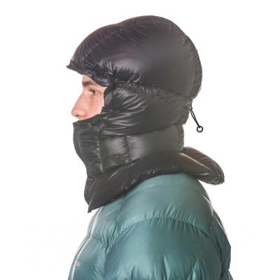 China Ultralight Warm Puffy Down Winter Hood Outdoor Down Hat One Hole Balaclava for Ski Hunting Recycling for sale