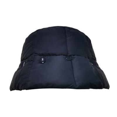 China breathable & Waterproof Custom Logo Winter Warm Fisherman Hats Goose Down Fill Lightweight Women Bucket Hats for sale