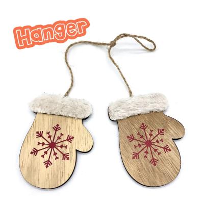 China Christmas Wood Wooden Pendants Hanging Drop Ornament Party Decoration for sale