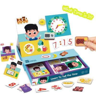 China Really Good Stuff, Creative Magnet Teaching Tool Playing What Time Is It Stem Toy For Kindergarten Student 1H196869 for sale