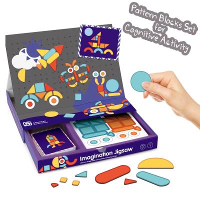 China Deluxe Magnetic Pattern Blocks Game Set For Kids Cognitive Activity 1H196867 for sale