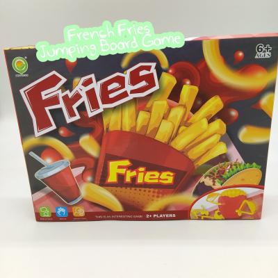 China Plastic French Fries Jumping Multiplayer Board Game Family And Friends Fun for sale