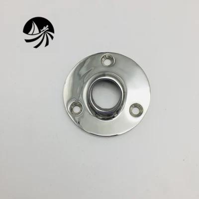 China Factory Stainless Steel Boat Accessories Round Base For Welding 60 Degree Marine Hardware For Boat/Yacht/Boat Trims for sale