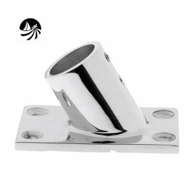 China Wholesale Stainless Steel Boat Accessories Precision Casting Rectangular Base 60 Marine Hardware For Boat/Yacht Trims for sale