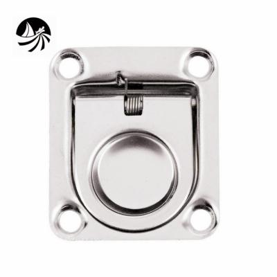 China Stainless Steel Boat Manufacturing Marine Hardware Accessories Strainless Casting Flush Lifting Pull For Boat /Yacht Fittings for sale