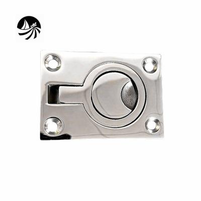 China Stainless Steel Boat Manufacturing Marine Hardware Accessories Strainless Casting Flush Lifting Pull For Boat /Yacht Fittings for sale