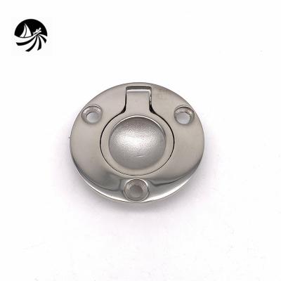 China Stainless Steel Boat Manufacturing Marine Hardware Accessories Strainless Casting Flush Lifting Pull For Boat /Yacht Fittings for sale