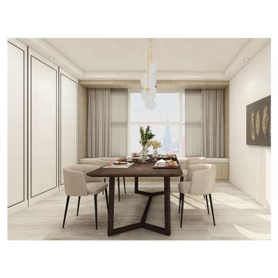 China The first floor is made of cowhide and all metal frame understated modern stylish elegant metal dining chairs for sale