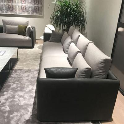 China Logo Accepted Modular Custom Luxury Living Room Leather Sofa Set Luxury Leather Sofa for sale