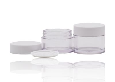 China PETG Plastic Cream Jars Cosmetic Packaging With PP White Cap For Beauty Products for sale