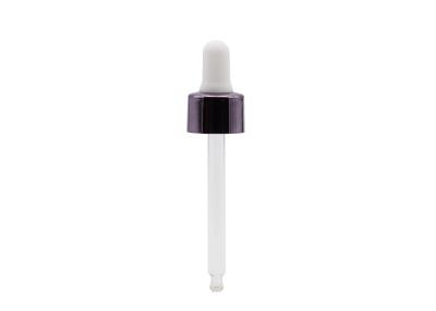 China Aluminium 18/410 Speen van het de Pipetsilicone van de Glasdruppelaar Te koop