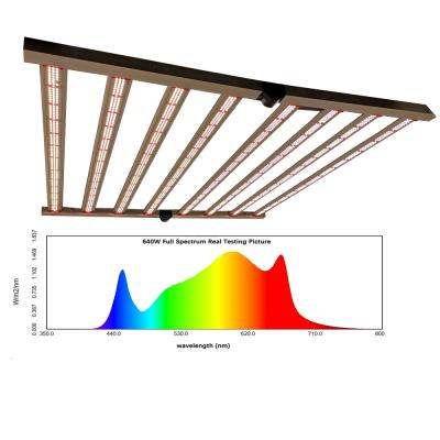 China Seed Starting Yastar 2021 Best Plant Lamp Grow Lights 640w Full Spectrum 8 Bars Greenhouse Hydroponic Led Plant Growing Light for sale