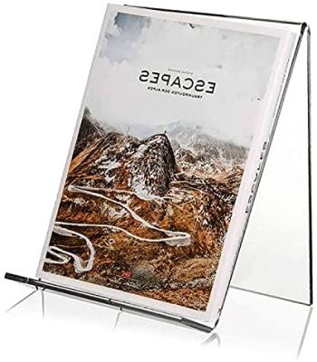 China Clear Acrylic Stand Book Display Stand Holders Show Picture Book Holders For Display Acrylic Easel for sale