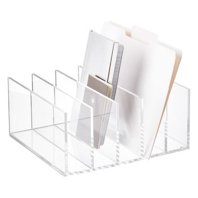 China 5-Layer Office Organization Folder Collator Mulit-Layer Display Stand Viable Clear Acrylic Handmade Collage Holder for sale