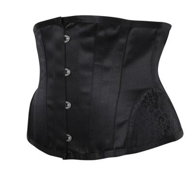 China Antibacterial Hot Sale 14 Steel Bone Sculpting Jacquard Waist Clip Corset Abdomen Corset Training Corset for sale