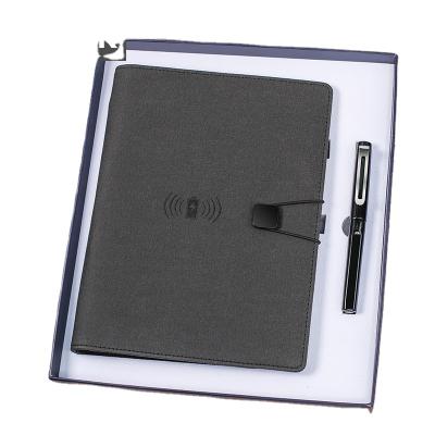 China A5 agriculture power bank wireless notebook with combination mobile gift LED lamp power business gifts smart notebook u disk gift for sale