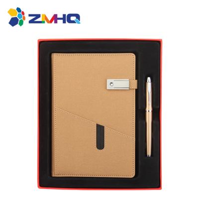 China Modern Promotion Gift For Business Gift Set A5 Loose Notebook + Pen 2020 for sale