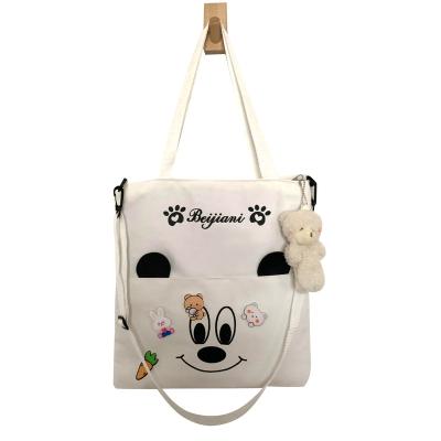 China Fashion factory price design style handbag preppy unique brand new canvas women handbag cross - body messenger bag for sale