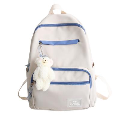 China New Schoolbag Fashion Leisure Backpack Large Capacity Wholesale Waterproof Splicing Outdoor Backpack for sale